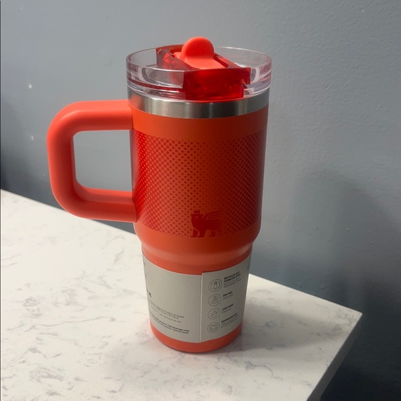 NIB Stanley Quencher Protour Tumbler Flip Straw Hot Coral Fade 14oz - Picture 3 of 3